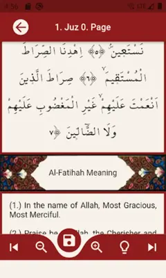 Quran and meaning in English android App screenshot 5